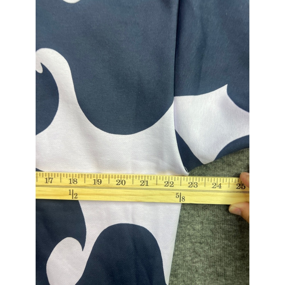 Adidas Marimekko Unikko Sweatshirt Womens M Purple Navy Pullover HS6725 New - Picture 8 of 10